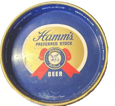 Vintage Original Rare Hamms Preferred Stock Beer Tray St Paul 13  Smooth Mellow • $59.99