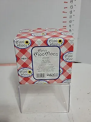 Mary's Moo Moos ME & MOO Cow Couple Figurine COVERED BOX  #212784 Enesco 1996 • $29.99