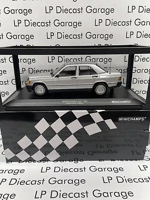 MINICHAMPS 1982 Mercedes Benz 190E Silver Car 1:18 Scale Diecast Model 4 Door • $99.99