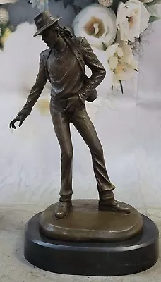 Michael Jackson In Hat Billie Jean Moonwalker Bronze Metal Statue Sculpture Art • $299