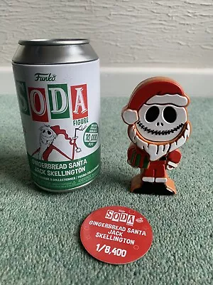 Funko Soda Jack Skellington Gingerbread Santa Limited Edition • £10.99