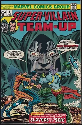 Marvel Comics SUPER-VILLAIN TEAM UP #123 Set 1975 Dr. Doom Namor VF! • $29