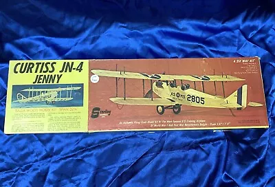 Sterling Models Curtiss JN-4 Jenny Balsa Airplane Kit E1 - VINTAGE - NEVER BUILT • $50