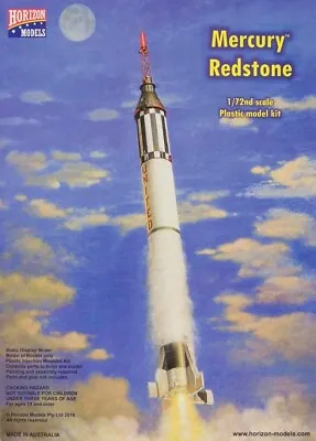 Horizon Models 1:72 Mercury Redstone Plastic Model Kit 2004 • $48.99