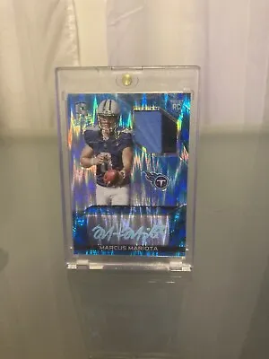 2015 Marcus Mariota /25 AUTO PATCH RC PRIZM Panini Spectra RPA  AJA-MM • $50