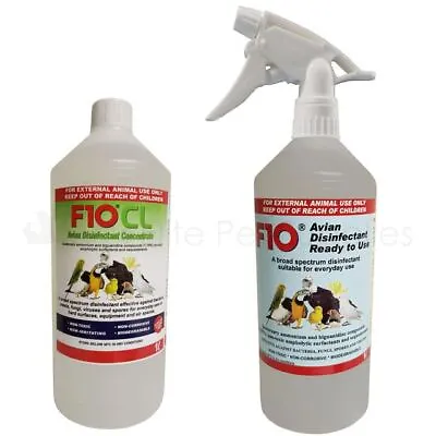 F10 CL Ready To Use Avian Disinfectant Birds Pet Safe Cage Cleaner 1L • £19.95