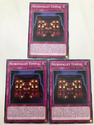 Yugioh Necrovalley Temple SOFU-EN068 Rare Mint Condition X3 • £1.75