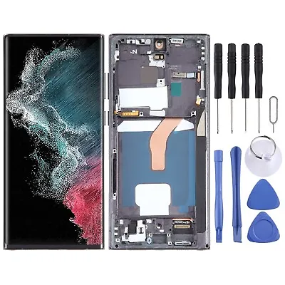 For Samsung Galaxy S22 Ultra 5G SM-S908U US Edition OLED LCD Screen With Frame • $215