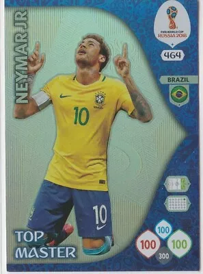 Neymar Jr Top Master Panini Adrenalyn World Cup 2018 Mint Brazil • $10