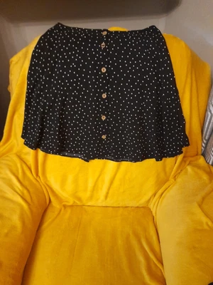 £4.99 • Buy Summer Skirt From New Look Size 12 Black With White Dots