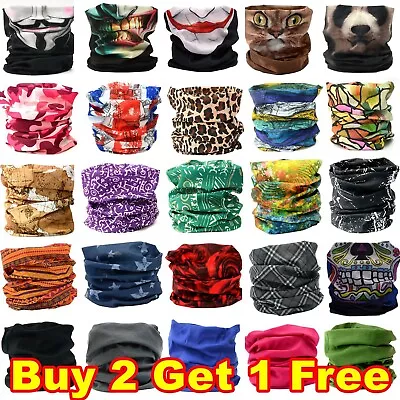 Full Function Face Cover Mask Neck Warmer Gaiter Snood Biker Balaclava Bandana • £2.99