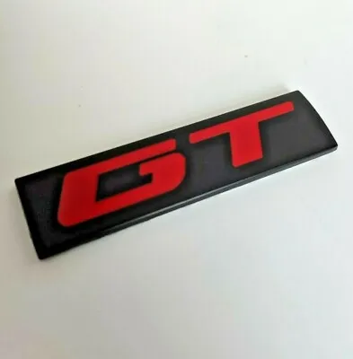 Red Black Metal 'GT' Badge Plaque Emblem For Mazda MX5 CX3 CX5 CX7 2 3 5 6 RX8 • £5.25