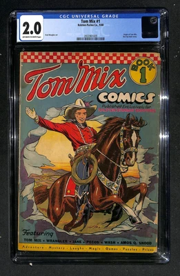 $22.72 • Buy Tom Mix #1 - CGC 2.0 - 1940 - Origin Of Tom Mix - Box Top Mail-away (XO) 22