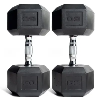 CAP Barbell Rubber-Coated Hex Dumbbells Set Of 2 • $239.99