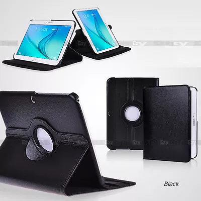 Black 360°Rotating Flip Case Cover For Samsung Galaxy Tab A 9.7   T550 • $12.99