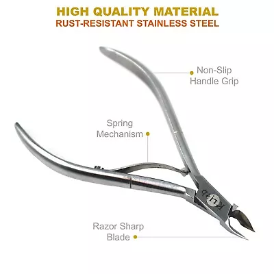 Professional High Quality Stainless Steel Cuticle Nail Nipper Cutter Trimmer Usa • $7.99
