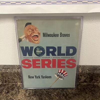 1958 World Series Program Game 1 Milwaukee Braves Vs NY Yankees • $72