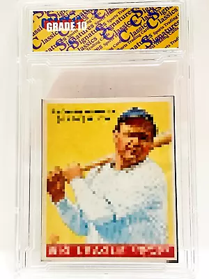 Babe Ruth Baseball Card Grade 10 Slab Classics Signatures Art Trading Cards Aceo • $29.99