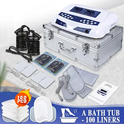 Foot Bath Tub Spa Care Massage Ionic Detox Machine For Two Person Use 110 Liners • $179.99
