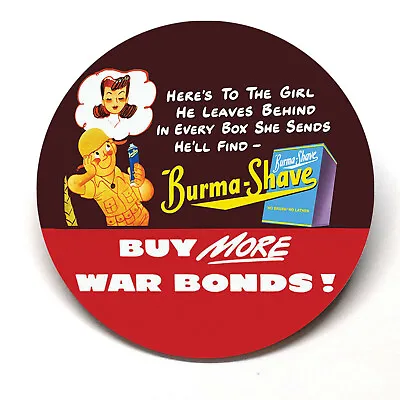 Burma Shave Advertising Pocket Mirror Vintage Style • $15