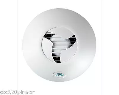 AIRFLOW ICON 30 BATHROOM EXTRACTOR FAN 72687257 BNIB - 240V (Replaces 72591601) • £99.99