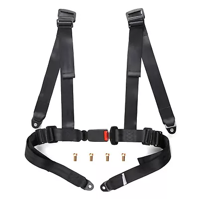 Universal New 4-Point 2  Strap Drift Racing Safety Seat Belt Bucket Harness USA • $29.99