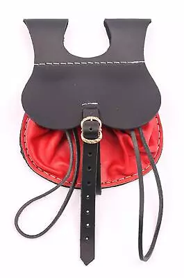 Medieval Leather Belt Pouch Renaissance Cosplay SCA Costume Waist Belt Loop Bag • $27.99