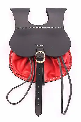Renaissance Belt Pouch Medieval Cosplay Bag Genuine Leather Accessory For LARP • $13.99