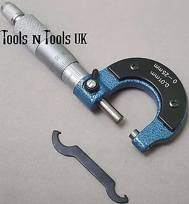 Standard Metal Outside Metric Micrometer Tool For Measurement Machinist 0- 25 Mm • £14.99