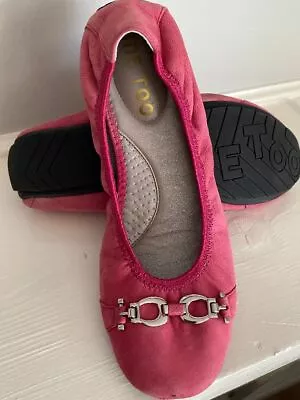 Me Too Layton14 Women's Pink Ballet Flat Shoes Size 7 1/2-  Barely Worn • $25