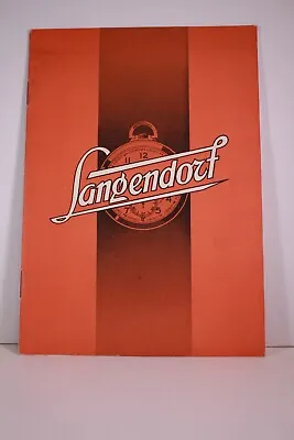 Langendorf Watch Book Watch Movements Calibers Parts • $11.95
