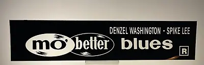 VTG Mo' Better Blues Movie Mylar Marquee Light Box Sign 2.5  X 12  • $19.94