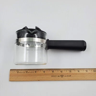 $22.95 • Buy Krups Espresso 4 Cup Carafe Replacement Pot Glass Black Handle Lid Or Mr Coffee