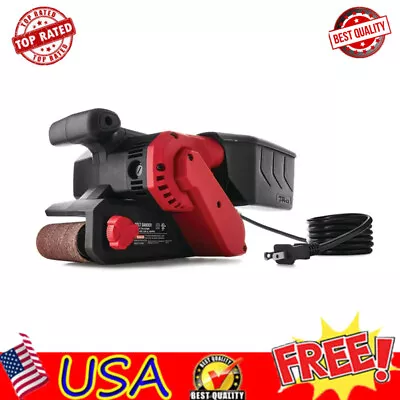 6A Electricity Corded Handheld Belt Sander Workshop Wood 2 Way Dust Collection • $33.14