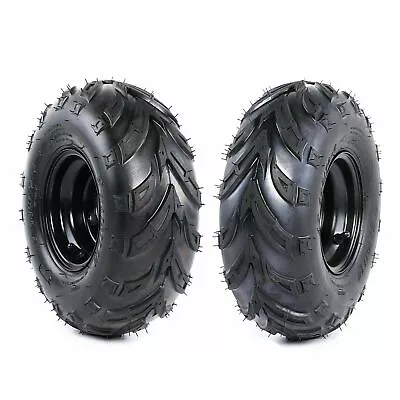 2Pcs 145/70-6 Tyres Wheels Rim 3 Holes For Quad ATV Buggy Go Kart Sunl 4 Wheeler • $99.29