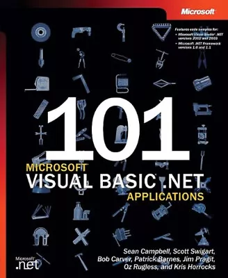 101 Microsoft® Visual Basic® . Net Applications Paperback • $8.39