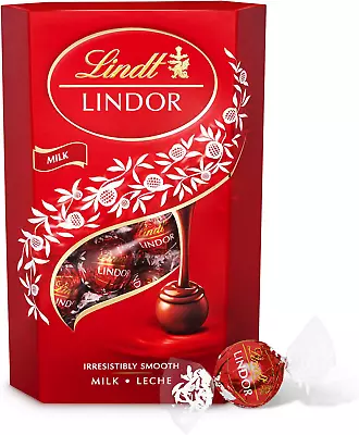 Lindt Lindor Milk Chocolate Truffles Box Large-Approx 26 Balls 337g-Chocolate • £12.79