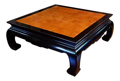 Ethan Allen Ming Dynasty Chinoiserie Style Square Cocktail Table • $2150