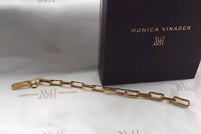 Monica Vinader - 18ct Gold Vermeil Alta Capture Charm Bracelet - New • £200