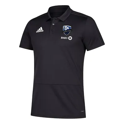 Montreal Impact MLS Adidas Men's Sideline Black Climalite Coaches Polo Shirt • $34.99