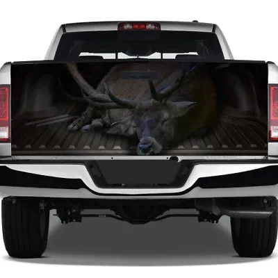 $90.75 • Buy Dead Deer Buck Hunter Hunting Graphic Tailgate Vinyl Decal Truck Pickup Wrap 