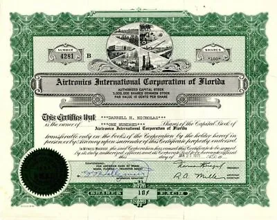 Airtronics International Corporation Of Florida - General Stocks • $137.05