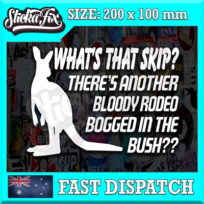 Rodeo 4X4 Car Vinyl STICKER Funny DECAL 4WD Drift Van Ute JDM Truck • $6.90