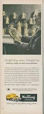 1957 Aero Mayflower Movers Decorative Tankards Collection Vintage Print Ad L10 • $11.59