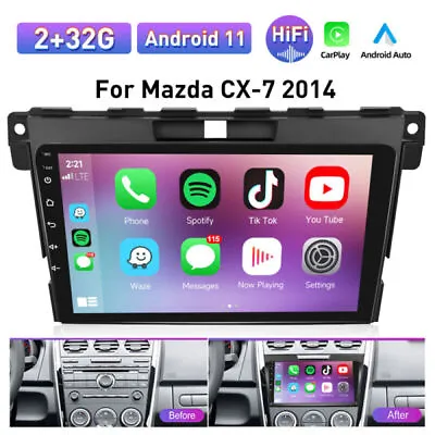 32GB For Mazda CX-7 2007-2014 9  Android 11.0 Apple Carplay Car GPS Navi Radio • $129.99