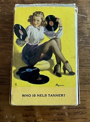 Remembrance Playing Cards Redi-Slip “Who Is Nels Tanner?” Gil Elvgren Pin-up • $20