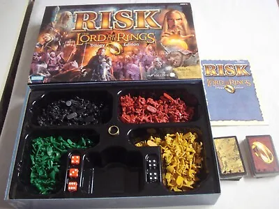 Risk The Lord Of The Rings Trilogy Edition Game Complete 2003 With Ring • $19.99