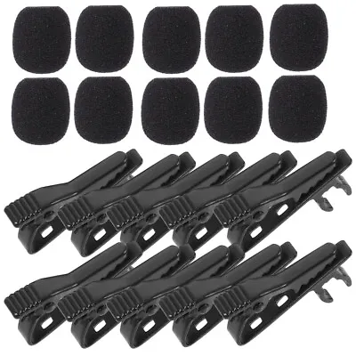 10PCS Mic Clip Lavalier Microphone Clip Lapel Microphone Replacement Kit • £6.16