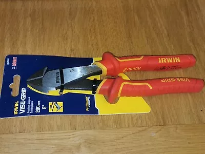 Irwin Vise-Grip VDE 200mm 8  Diagonal Side Cutting Pliers High Leverage 1000V • £14.99