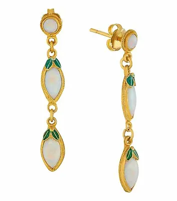 Coober Pedy Opal Earrings: Museum Of Jewelry • $104.95